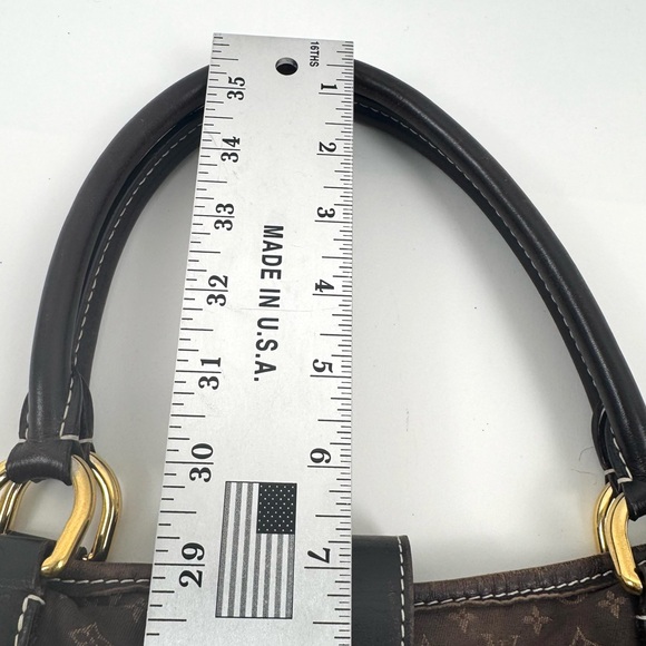 Louis Vuitton Monogram Mini Lin Hobo,brown denim mini monogram, with gold buckle - Picture 13 of 15